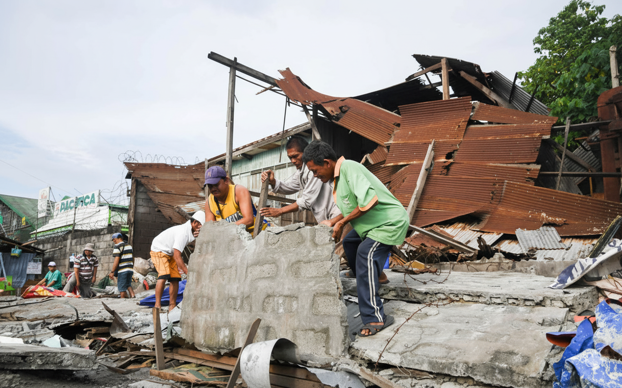 భారీ ప్రకృతి విలయం ఫిలిప్పీన్స్‌లో – మిండానావోలో 7.6 తీవ్రత గల భూకంపం