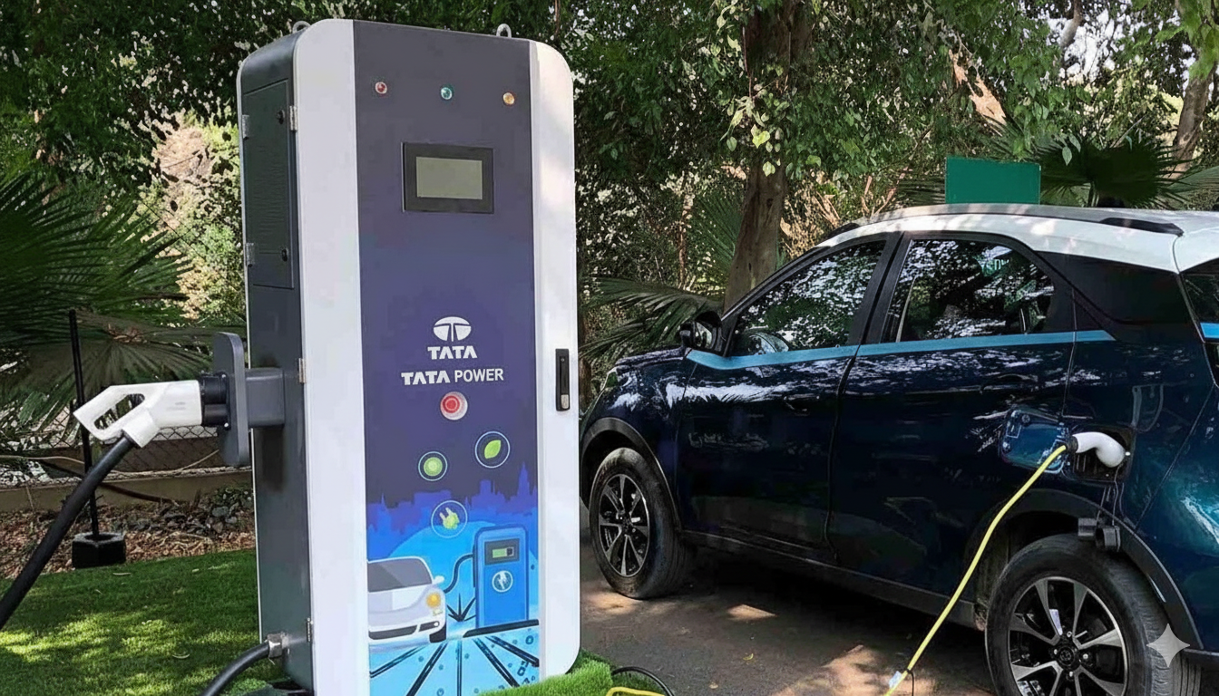 ఎలక్ట్రిక్ వాహనదారులకు గుడ్ న్యూస్ – టాటా నుంచి కొత్త మ్యాన్డ్ ఛార్జింగ్ పాయింట్లు అందుబాటులోకి