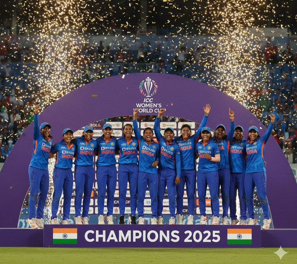 భారత మహిళల జట్టు ఘనత – 2025 వన్డే వరల్డ్‌కప్‌ టైటిల్‌ కైవసం!
