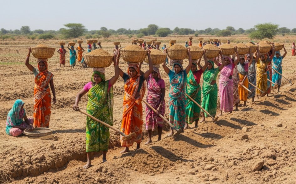 గ్రామీణ ఉపాధిలో ఆంధ్రప్రదేశ్ టాప్‌ 3లో – మహిళలే ప్రధాన శ్రామిక శక్తి